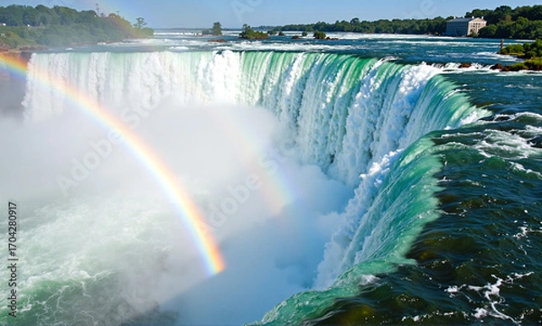 Fototapeta Niagara Falls with a Rainbow