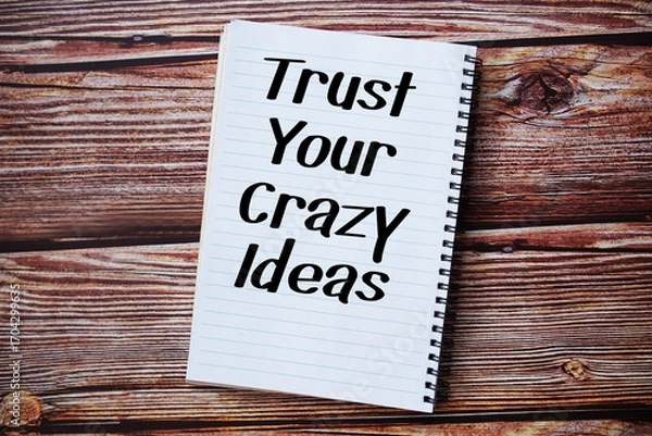 Obraz Trust your crazy ideas