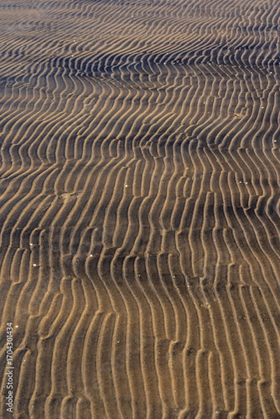 Fototapeta Abstract Sand Ripples: Nature's Wavy Pattern and Texture