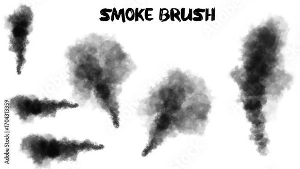 Obraz smoke brushes 4k vector