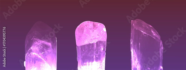 Fototapeta Vibrant Multicolored Crystals. Perfect for Fantasy and Healing Concepts