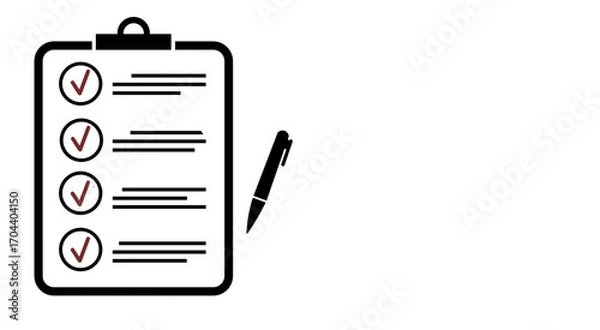Fototapeta Illustration of a medical report showing health diagnostics, including lab results