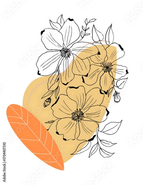 Fototapeta boho flower 