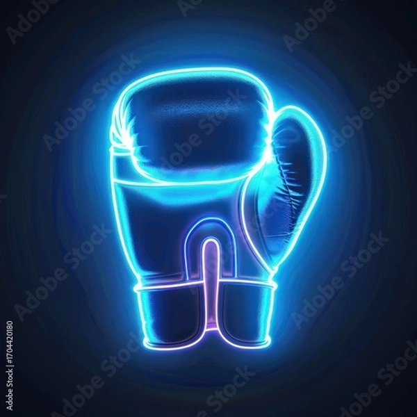 Obraz Neon boxing glove