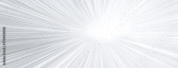 Fototapeta Radiating lines of light create a dynamic abstract pattern.