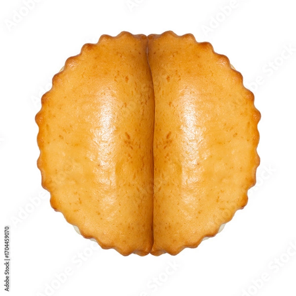 Fototapeta Cottage cheese on a white background.Baking sochni with cottage cheese in the form of buns.Curd juice background.