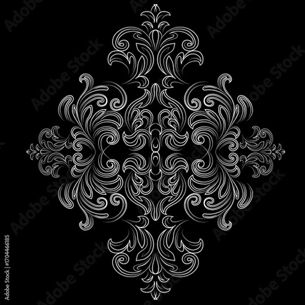 Obraz Vintage set of patterns. For wedding invitations, wallpapers, stained glass windows and cards.