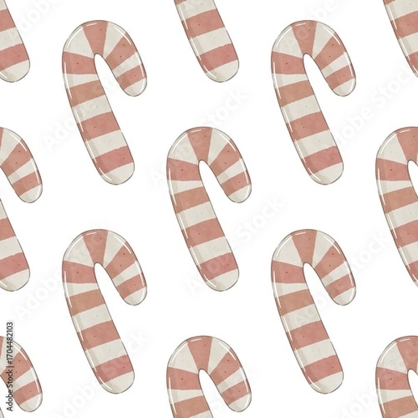 Fototapeta holiday seamless pattern with cute candies. Colorful illustration, flat style. hand drawing. design for fabric, print, wrapper	
