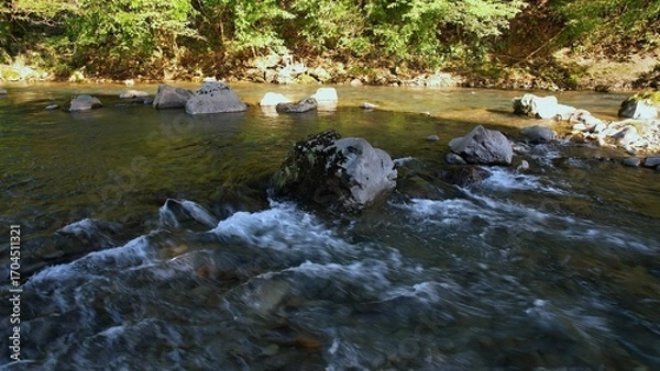 Obraz 水がきれいな渓流