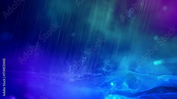 Obraz Abstract Blue Rain Background