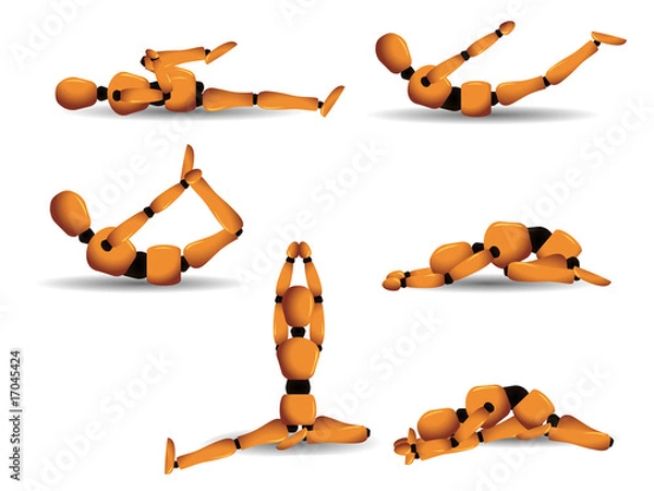 Fototapeta Yoga postures