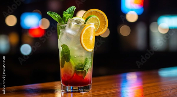 Obraz cocktail with lime