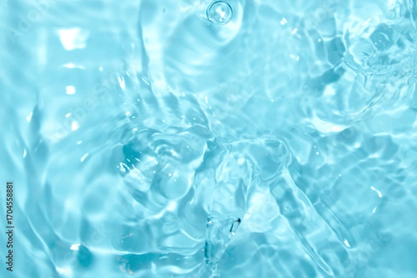 Fototapeta Crystal Clear Water Surface with Beautiful Reflections and Ripples