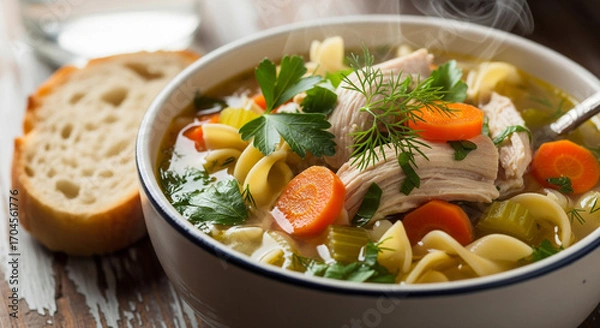 Obraz chicken and vegetable soup