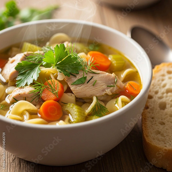 Obraz chicken noodle soup
