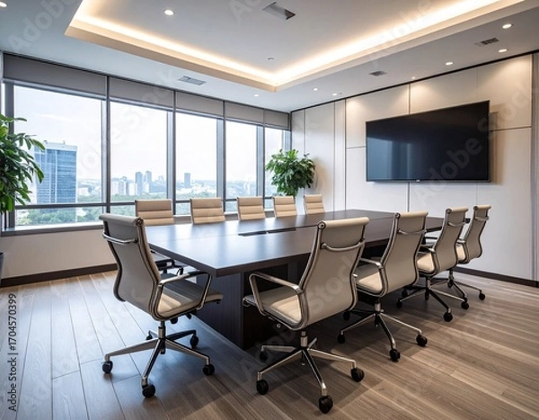 Fototapeta Generated image　会議室