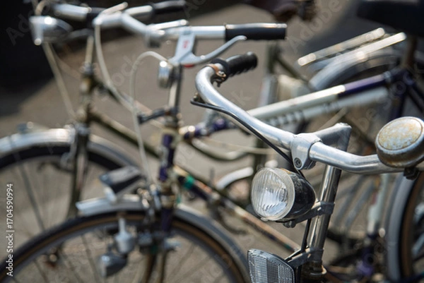 Obraz the old bicycles.