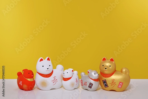 Fototapeta 干支の置物　戌年