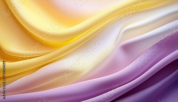 Fototapeta A Gentle Gradient Background Blending Lemon Chiffon And Orchid Hues Evoking A Sense Of Elegance And Softness Ideal For Beauty Wellness Or Creative Design Themes With A Delicate Atmosphere