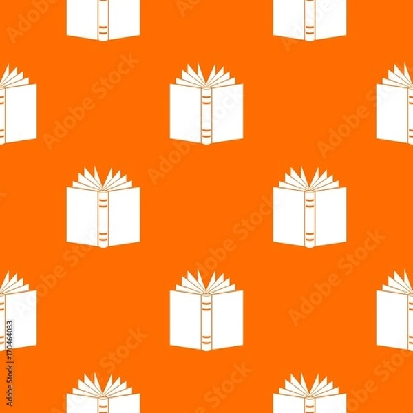 Fototapeta Open thick book pattern seamless