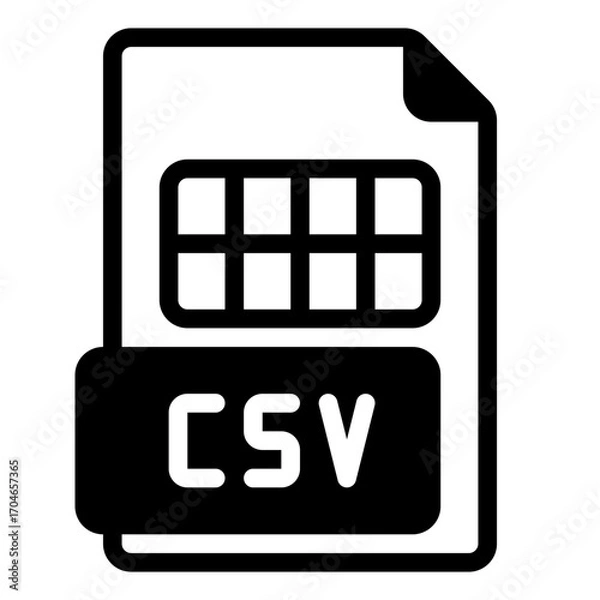 Obraz CSV Icon