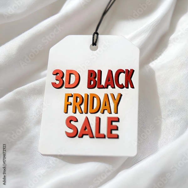 Obraz Black Friday sale sign on a wall