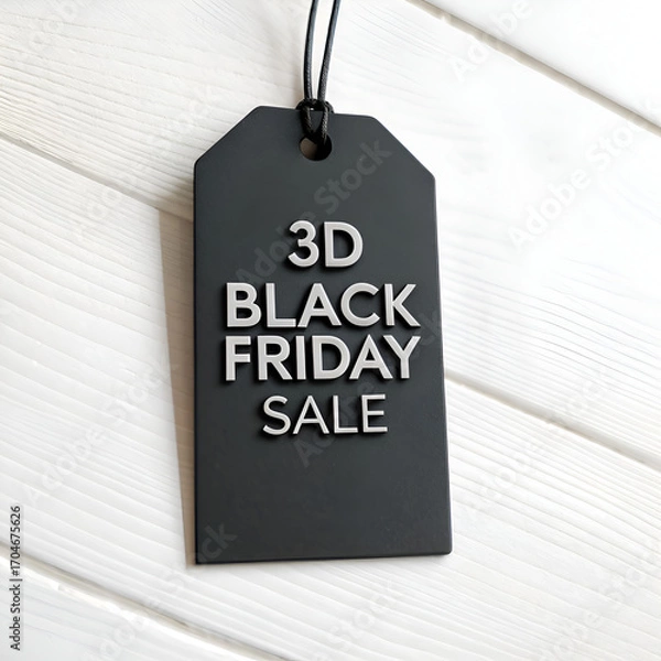 Obraz Black Friday sale sign on a wall