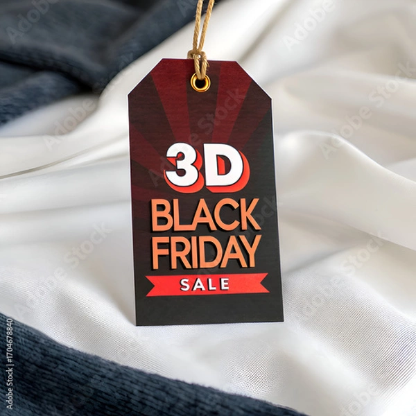 Obraz Black Friday sale sign on a wall