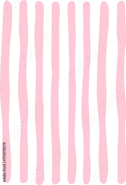 Fototapeta Abstract Pink Vertical Wavy Lines Hand Drawn Background