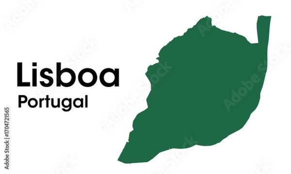 Obraz lisboa portugal map