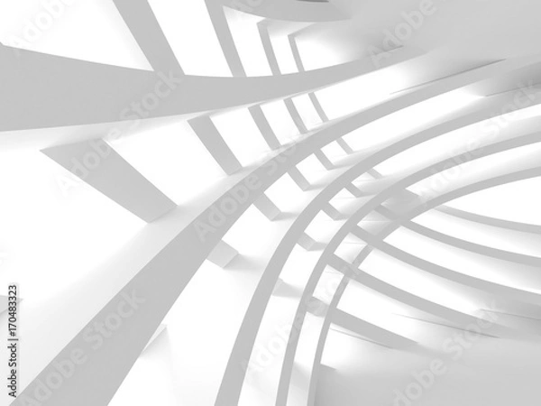 Fototapeta Abstract Modern White Architecture Background