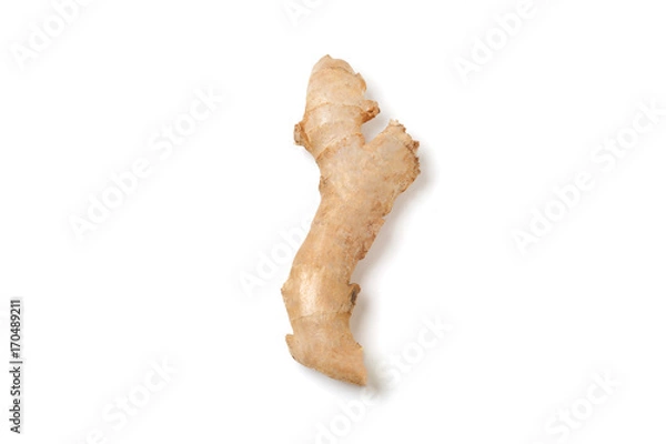 Obraz ginger root on white background