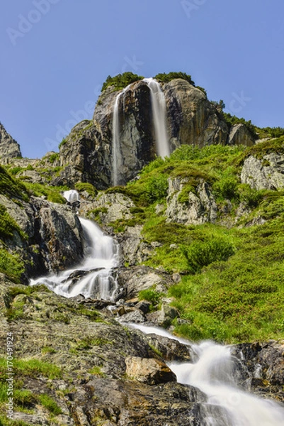 Obraz Waterfall on the Sustanpass