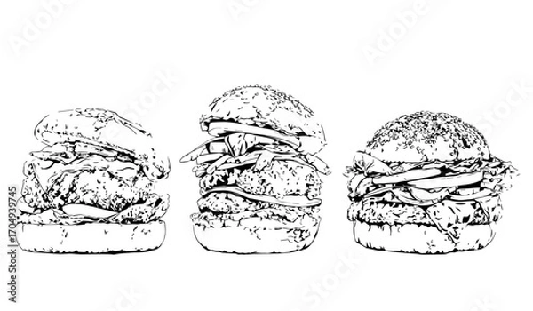 Fototapeta Burger vector