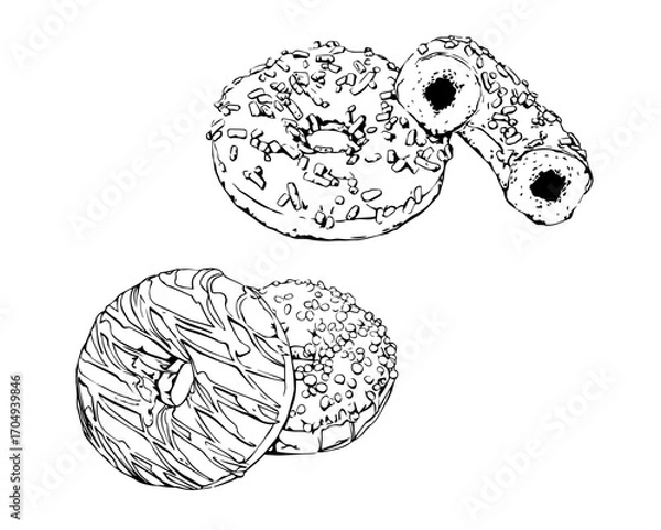 Fototapeta Doughnut vector