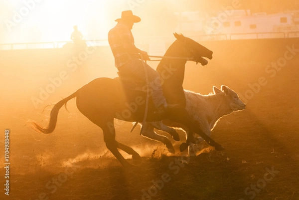 Obraz late afternoon Campdraft activites 