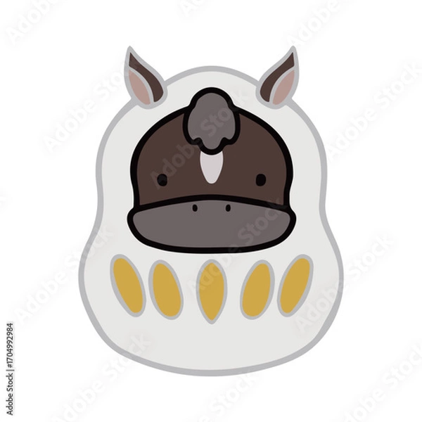 Obraz ダルマ　達磨　素材