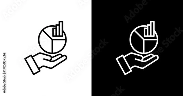 Obraz Market Share Icon Set Multiple Style Collection