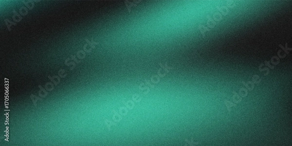 Fototapeta Abstract background Soft green light on dark background