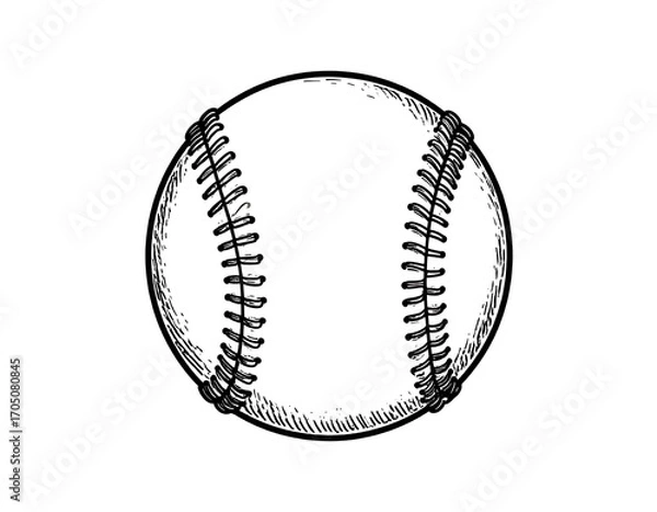 Obraz Hand-drawn baseball