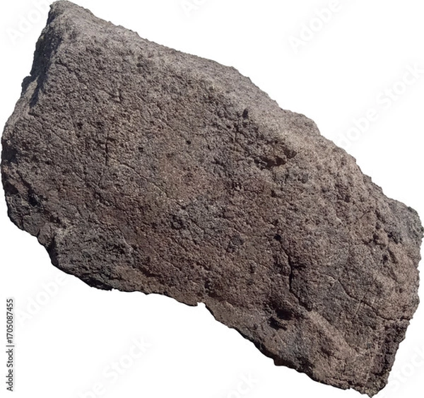 Obraz old mountain stone isolated on white 