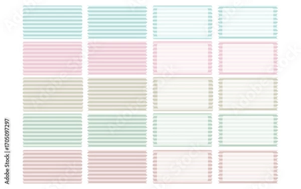 Obraz シンプルフレーム/あしらいセット（横ストライプ）