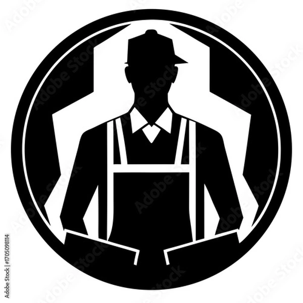 Obraz Craftsman vector illustration