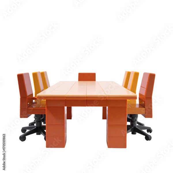 Obraz Conference table with chairs