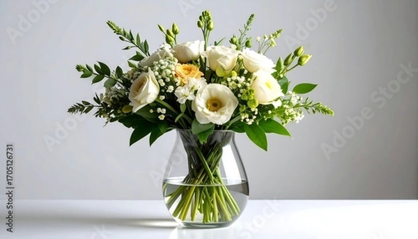 Obraz Elegant bouquet in clear vase