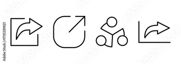 Fototapeta Share icon vector. Sharing sign and symbol