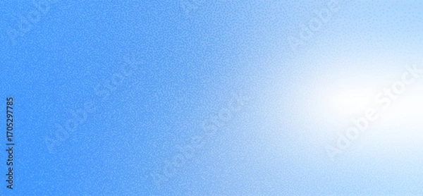 Fototapeta Blur blue noise gradient background. Navy grainy texture gradation cover. Christmas soft cold transition. Fresh wide banner template. Horizontal smooth retro horizontal cover. Vector illustration.