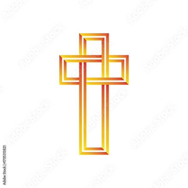 Obraz Gradient Cross