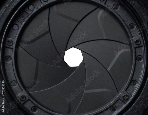 Obraz Dslr camera lens aperture . 