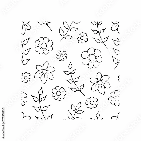 Fototapeta Hand drawn set elements abstract arrows ribbons hearts stars crowns and other elements in a hand drawn style for concept designs scribble illustration vector illustration
